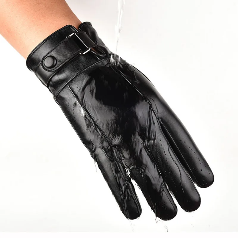 thin warm leather gloves