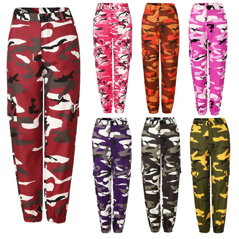 ladies camo cargo pants