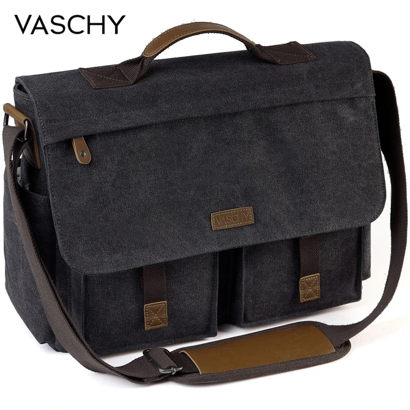 Купить Мужские сумки VASCHY Messenger Bag for Men Vintage Water