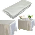 White Satin  Non-Splicing tailor-made Table Cloth preview-2
