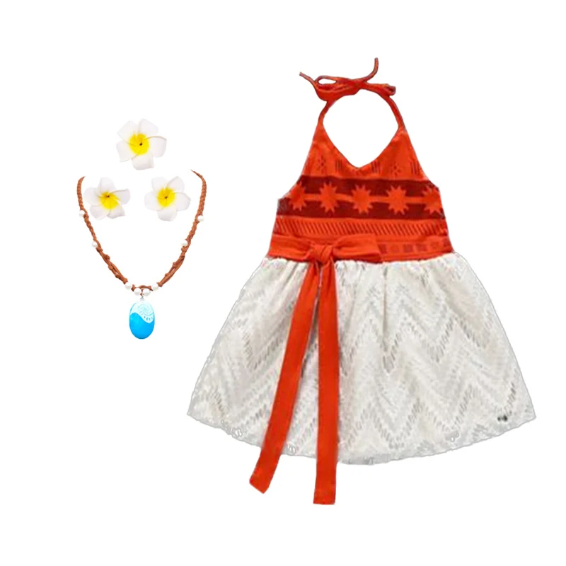 1st 2nd Birthday Dress for Baby Girl Moana Clothing Baby Fantasia