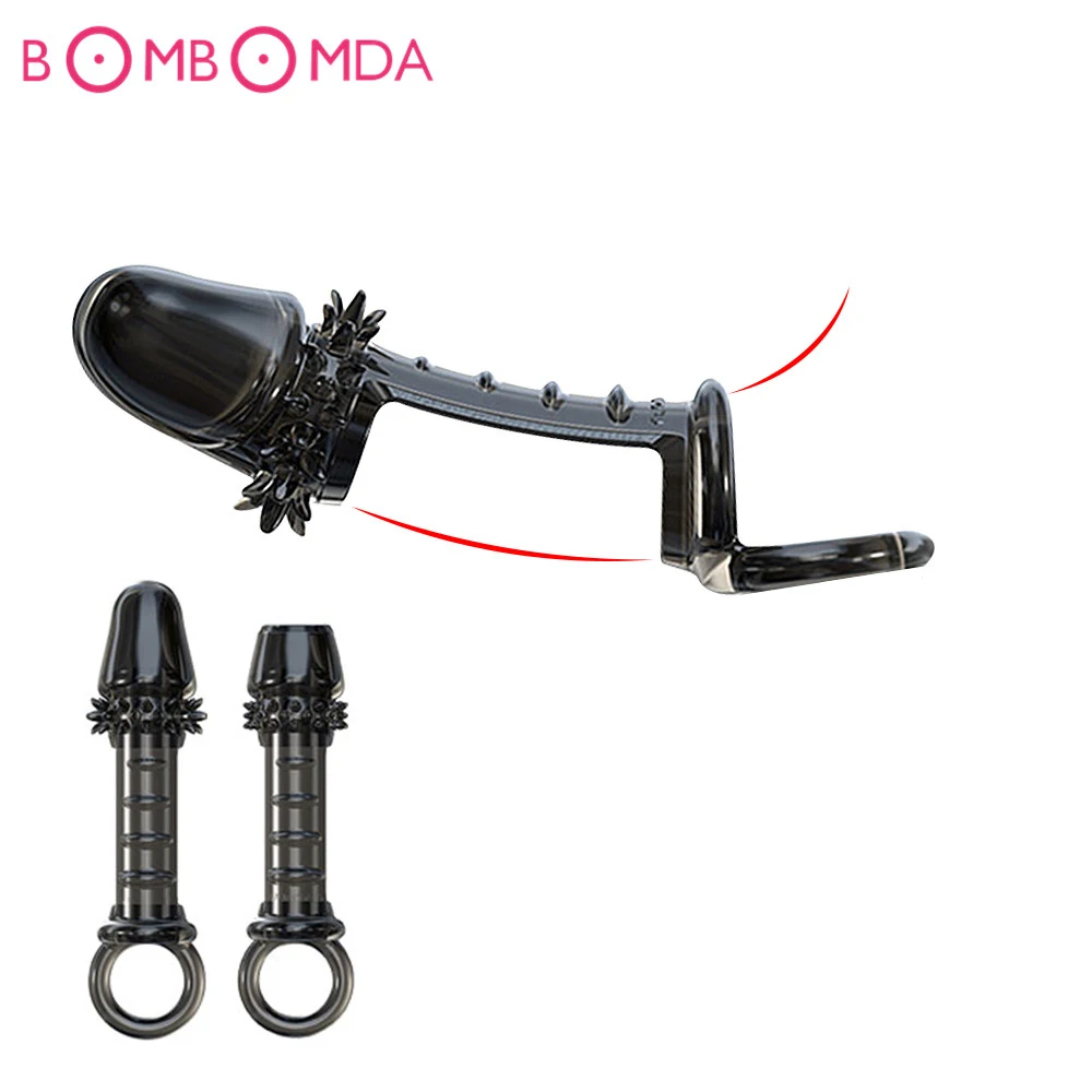 Αγορά Sex products | Penis Sleeve Extender Ring Reusable Condom With Soft  Spikes For Penis Enlargement Cock Ring Intimate Goods For Male Sex Toys