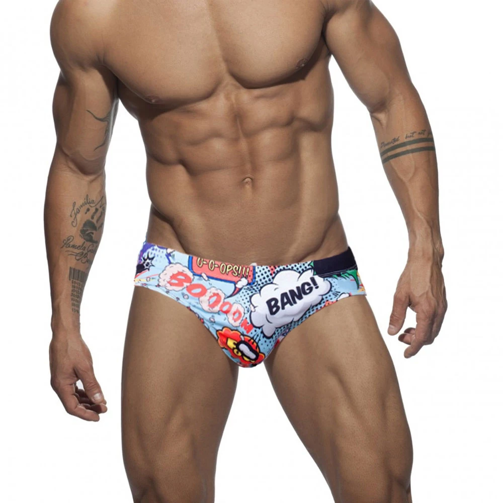 Sexy Low Waist Mens Swimwear Summer Quick Dry Swimming Trunks Mayo Breathable Bathing Swimsuit Male Sport Beach Surfing Briefs