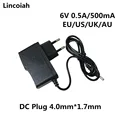 1pcs 6V 0.5A 500MA AC DC Power Supply Adapter Charger For OMRON I-C10 M4-I M2 M3 M5-I M7 M10 M6 M6W Blood Pressure Monitor preview-1