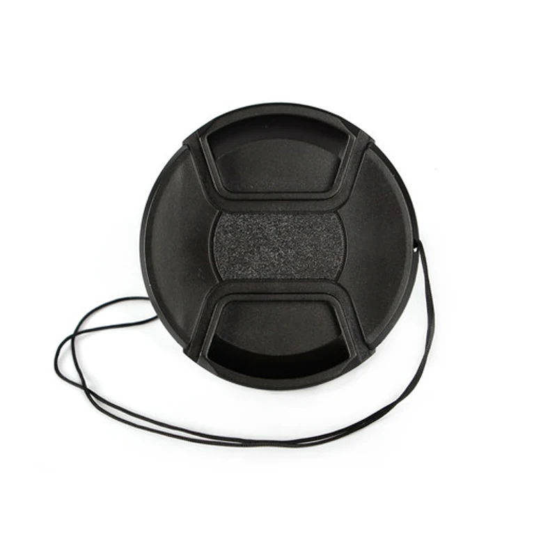 49 52 55 58 62 67 72 77 82 86mm center pinch Snap-on cap cover for camera Lens without Logo-animated-img