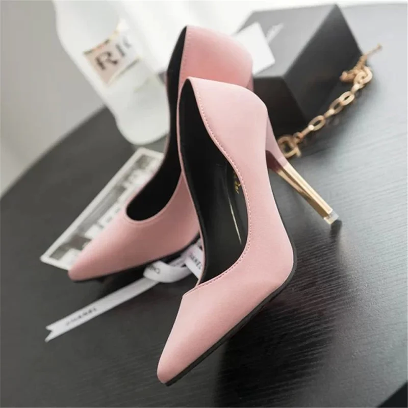 pink bottom high heels