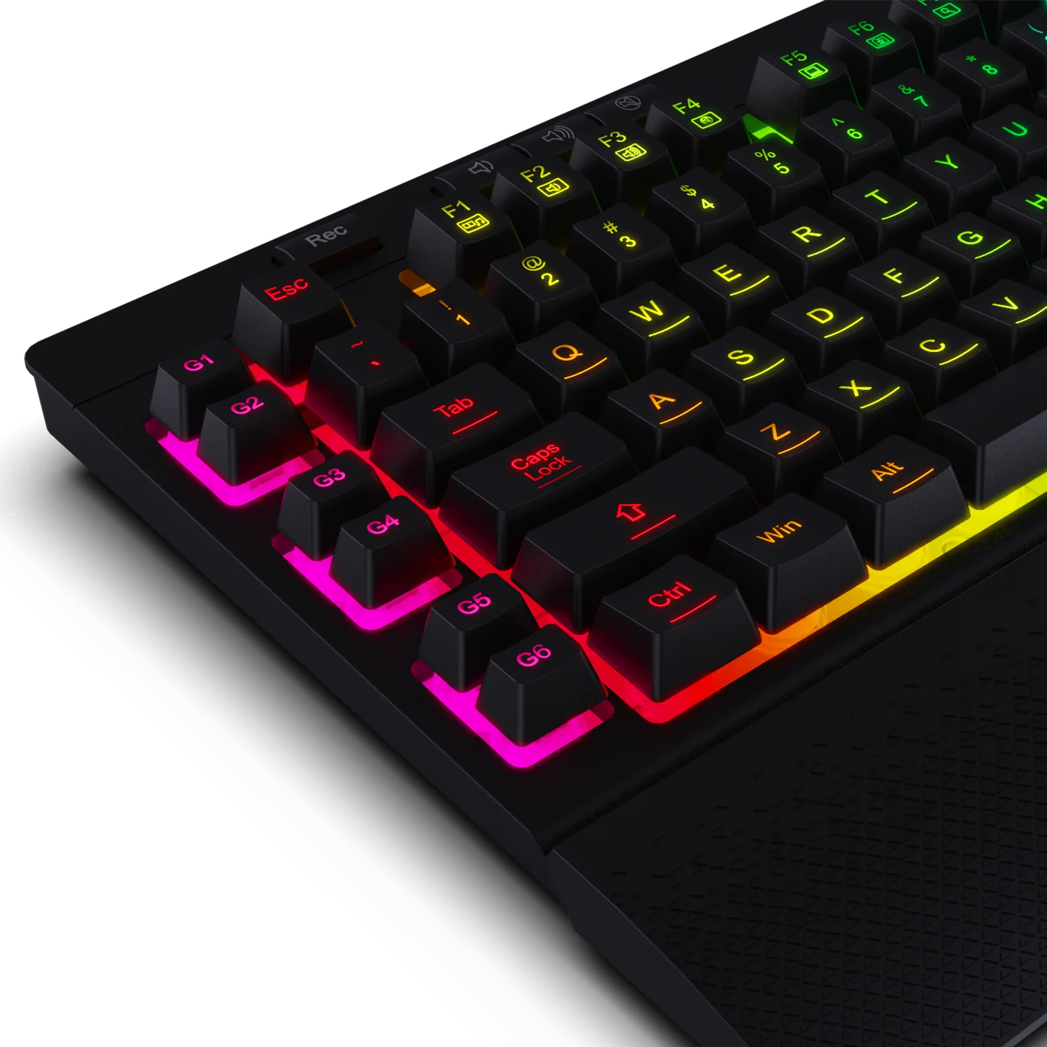 gaming keyboard with multimedia keys