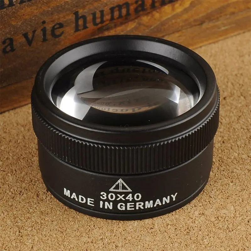 30X 36mm HD Magnifying Glass Optical Glass Lens Loupe Magnifier