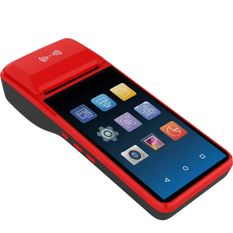 terminal pos 2GB+16 GB android machine PDA handheld POS NFC thermal printer 4G network speed printing