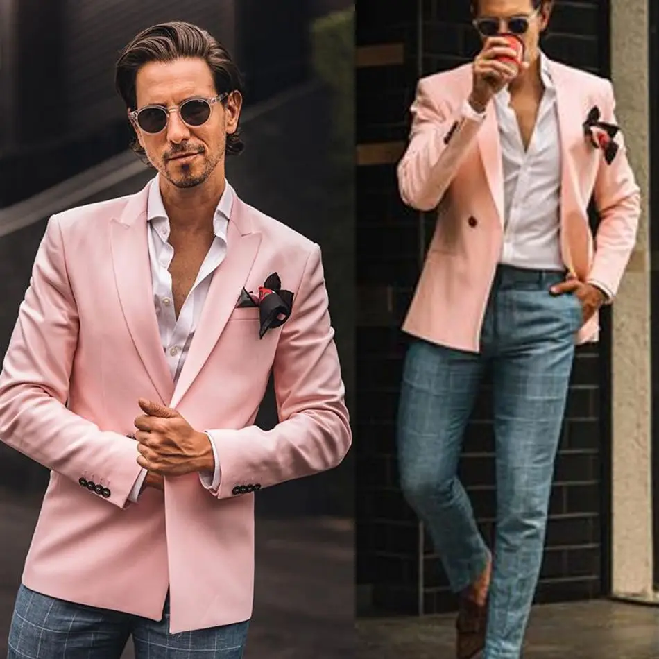 pink blazer male