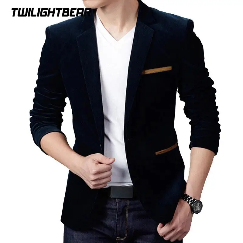 Brand Mens Corduroy Blazers Autumn 