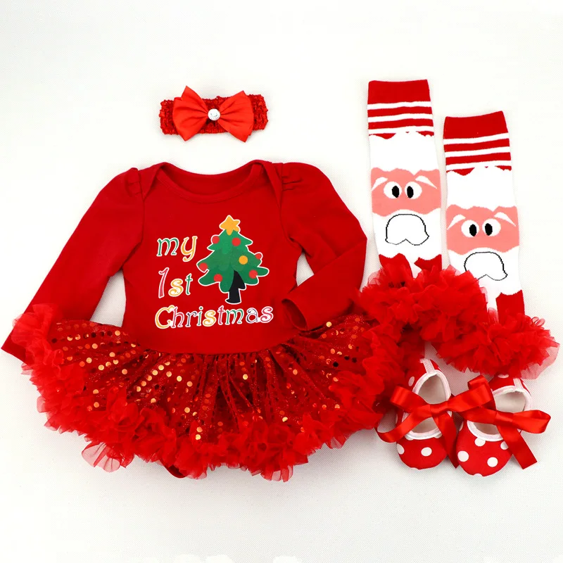 my first christmas baby girl dress