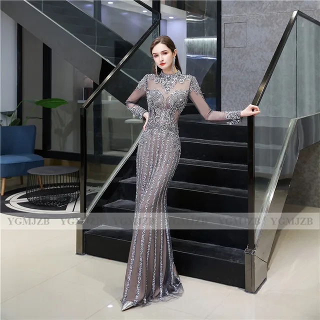 diamond evening dress