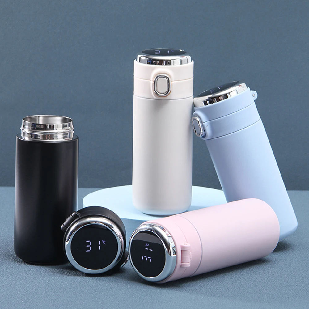 Isotherm Flask Thermo Bottle Smart Vacuum Cup Thermal Mug Coffee Cold Beer Stainless Steel Temperature Display Tumbler Drinkware preview-7