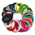 500pcs 30 Colors Satin Fabric Covered Headbands Wholesale 10mm Resin Hairband Headwear Girls Hair Accessories