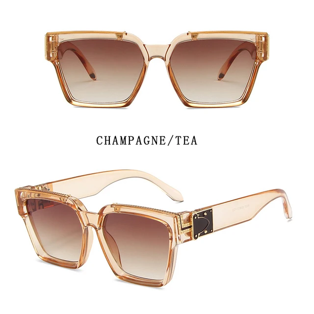 New Personalized Sunglasses For Men, Square Millionaire Sunglasses, 2021  Vintage Glasses For Hip Hop Fashion Leopard Print Gafas - AliExpress