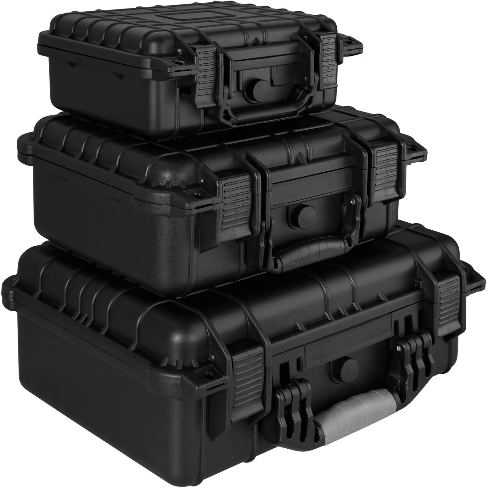 9 Sizes ToolBox ABS Plastic Safety Equipment Instrument Case Portable Dry tool Box Impact resistant tool case with pre-cut foam