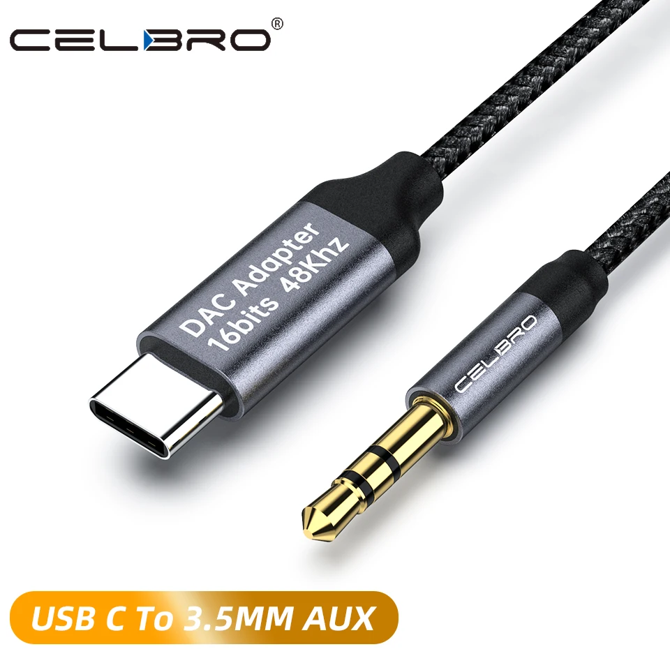 Car USB Type C to 3.5mm Jack Aux Adapter USB-C to 3.5mm Headphone Audio Aux Cable for Samsung Note 20 10 S20 S10 Oneplus 8T 8 7-animated-img