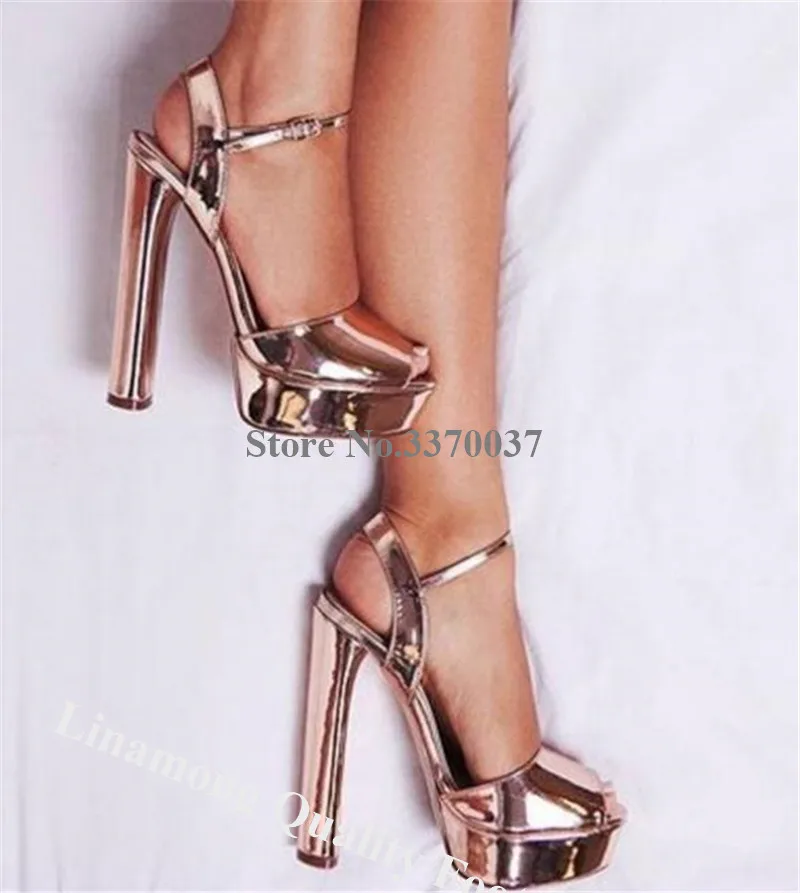 Linamong Shining Peep Toe 