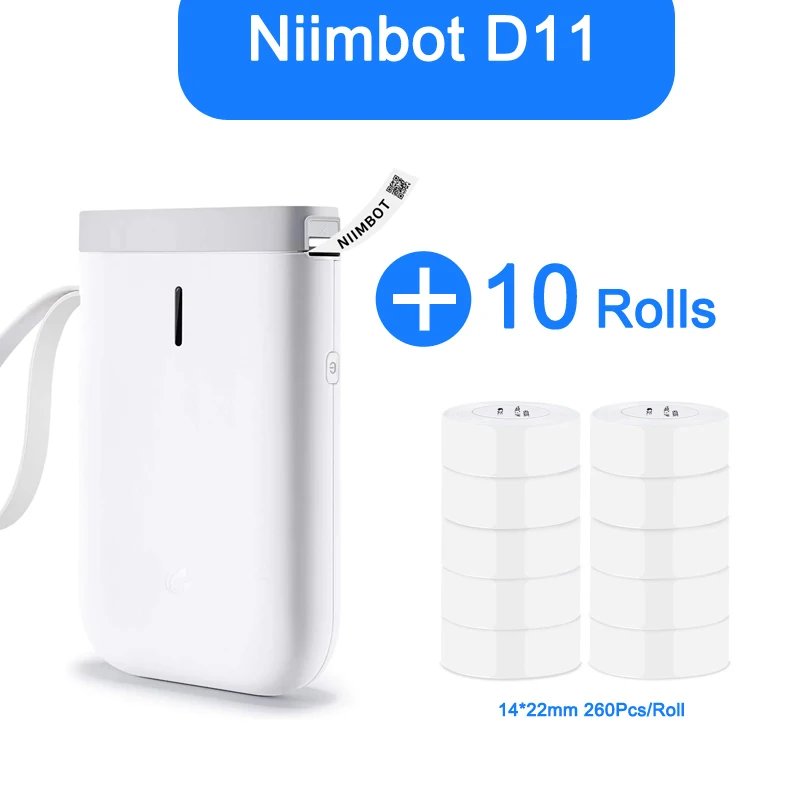 Special Price Niimbot D11 Bluetooth Label Printer with Thermal Sticker Paper Production Date Self Adhesive Name Tag