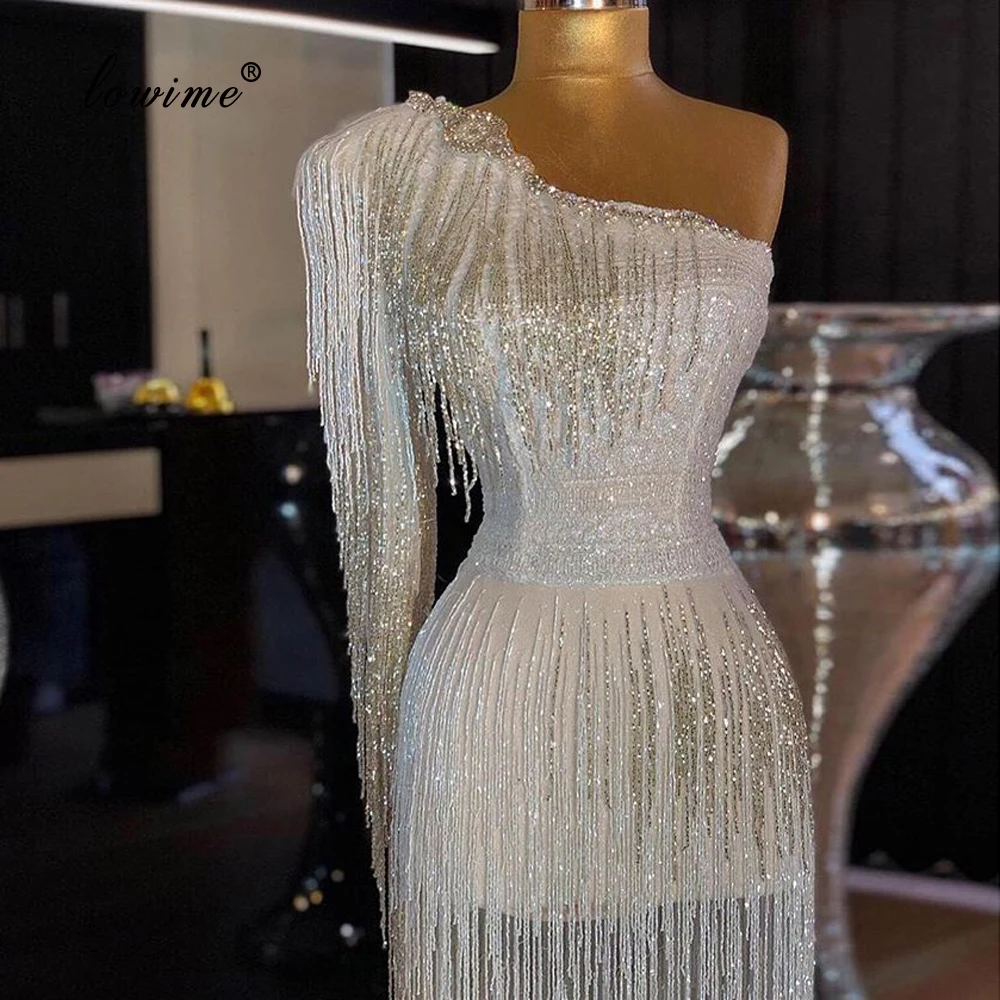Muslim One Shoulder Tassels Celebrity 