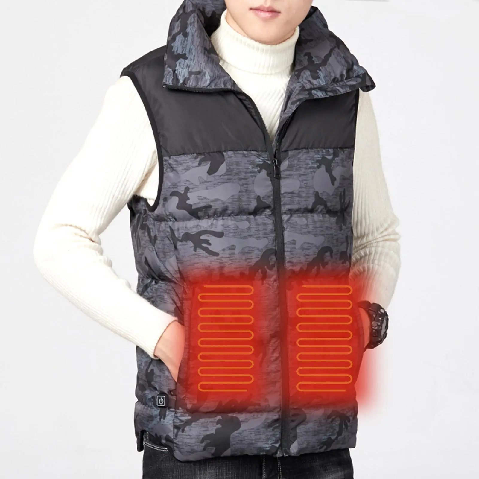 Heated jacket Heating Warm Vest Men 