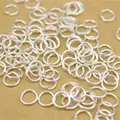 100-200pcs DIY Jewelry Findings Open Single Loops Jump Rings Split Ring for jewelry making Open Jump Rings Connectors Wholesale preview-6
