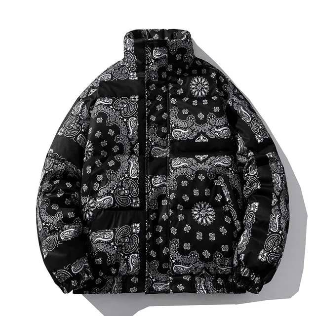 Bandana Coats Paisley Windproof Puffer 