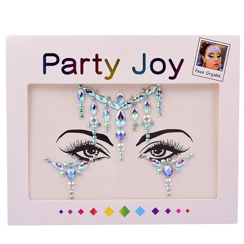AKYZO Adhesive Face Gems Festival Jewelry Temporary Face Jewels
