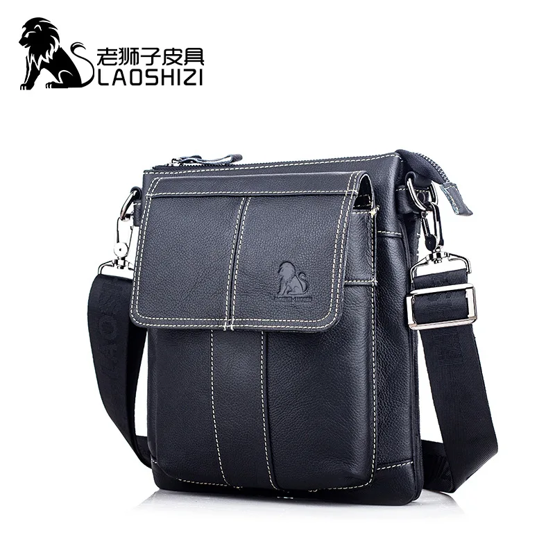 genuine leather crossbody men's bag