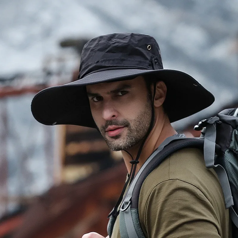 CAMOLAND Summer Wide Brim Sun Hats Men 