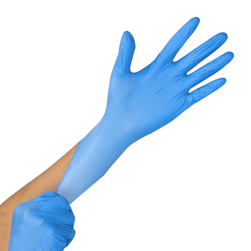 xl blue nitrile gloves