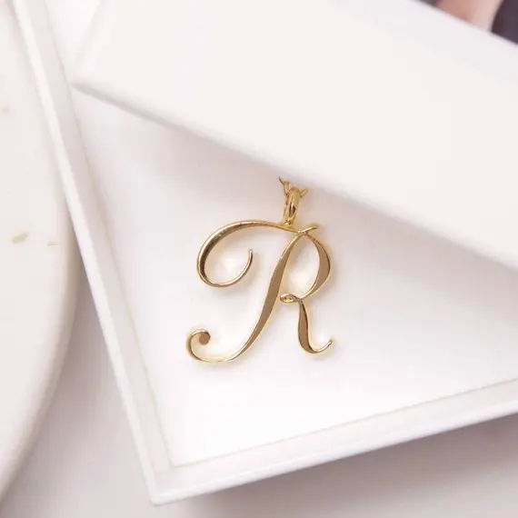 Charm Name Letter Pendant Necklace Jewelry