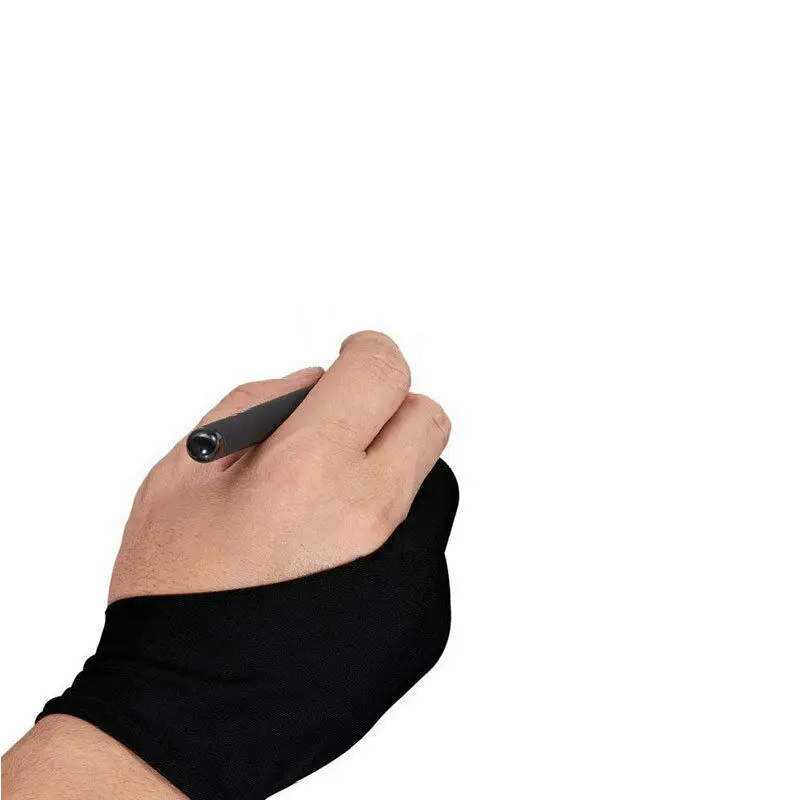 Artist Glove Artist Glove For Drawing Tablet Anti-touch Glove Smudge Guard  Two-Finger Reduces Friction For Stylus Pen Pencil