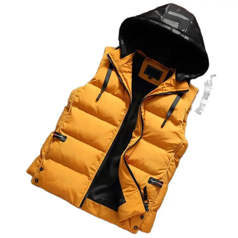 hooded winter vest mens