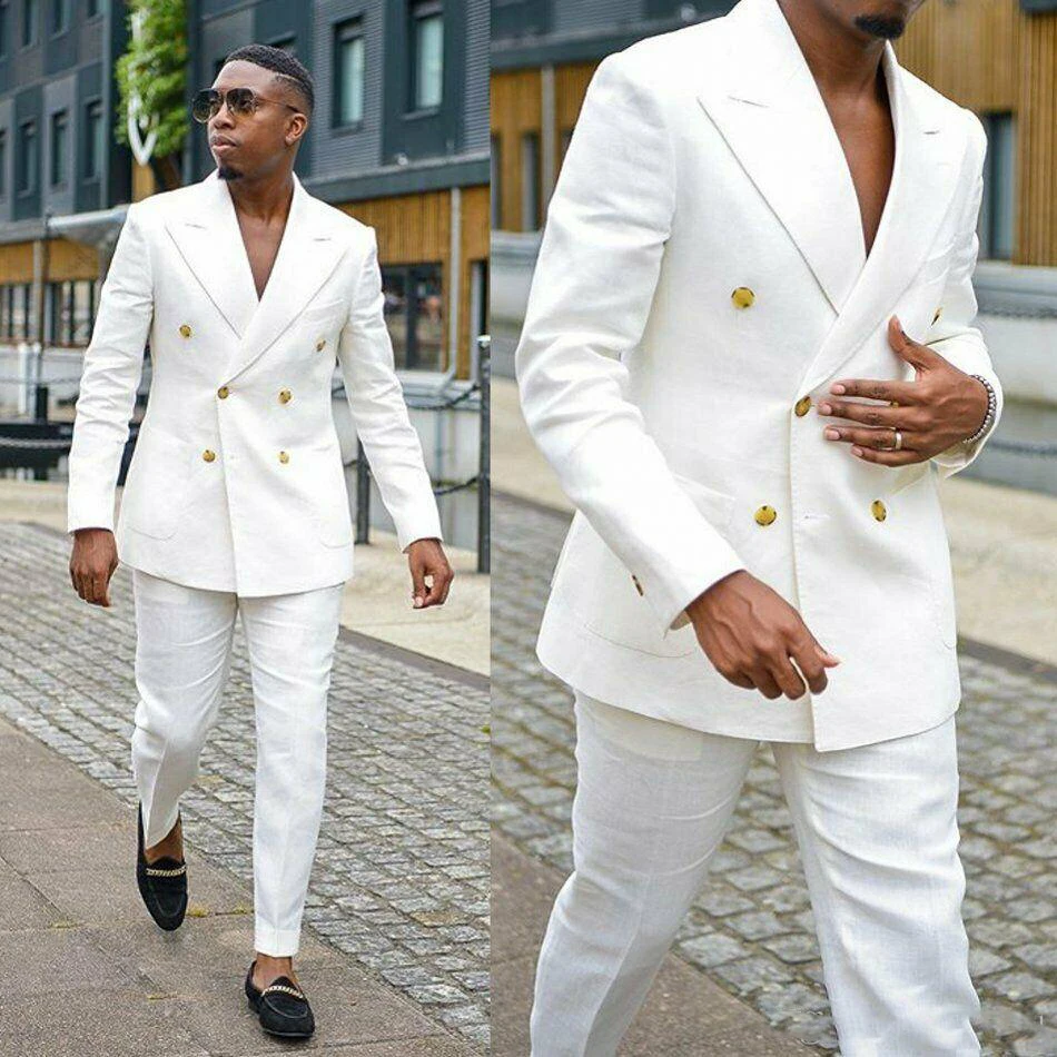 summer white suit