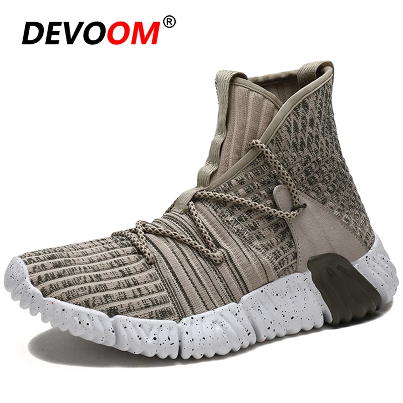 mens knit running shoes