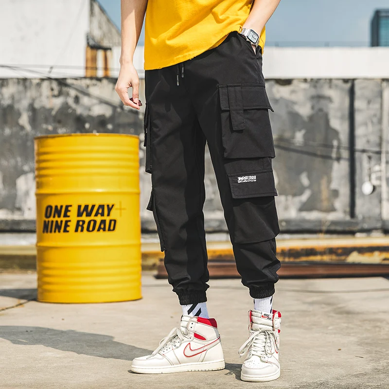 Acquistare Pantaloni | Streetwear Mens Hip Hop Jogging Pants Casual Men  Trousers Big Size Loose Sweatpants Male 2020 New Multi Pocket Harem Pants  5XL