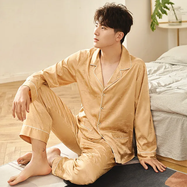 satin nightwear for men