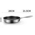 Stainless Steel Skillet Non-stick Fry Pan Both gas cooker and induction cooker Multipurpose Cookware Use for Home Kitchen preview-4