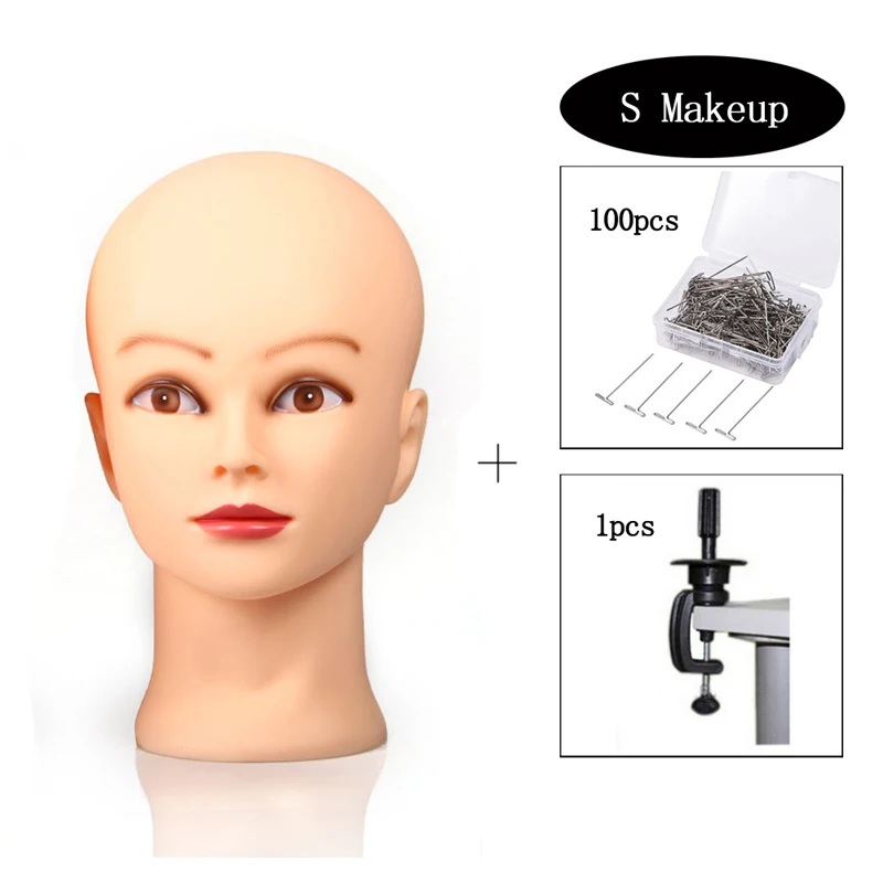 Professional Cosmetology Bald Mannequin Head Manikin Model Doll