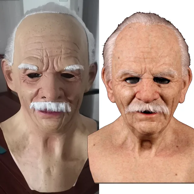 old man halloween wig