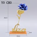24K Plated Gold Rose Flower Artificial Flower 24K Foil Rose Galaxy Box Birthday Valentine's Day New Year Creative Gift Roses preview-3