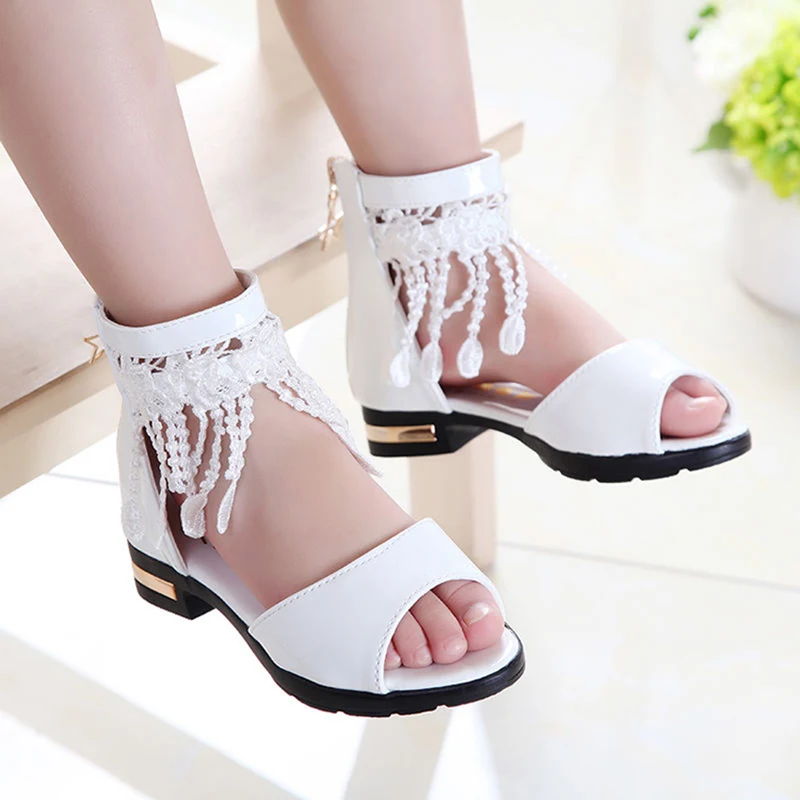 tassel sandals heels