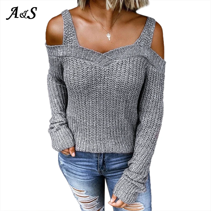 Anbenser Off The Shoulder Sweater 