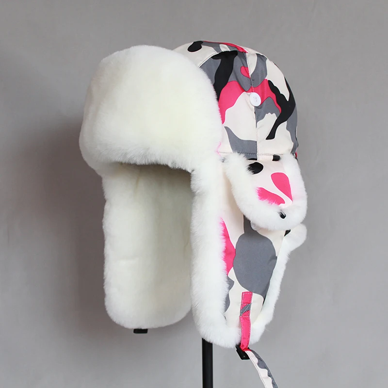 Men Women Russian Bomber Hat Winter 