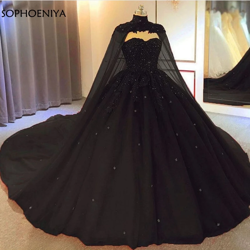 New Arrival Tulle Black Ball gown 