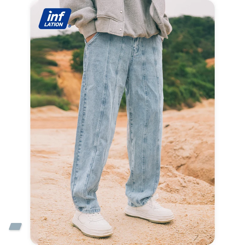 Denim Pants Streetwear Blue Vintage Hip 