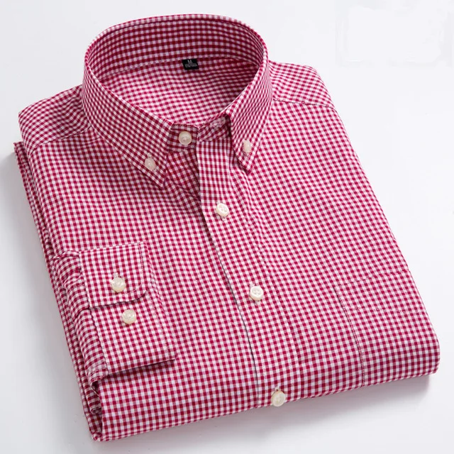 small check shirt mens