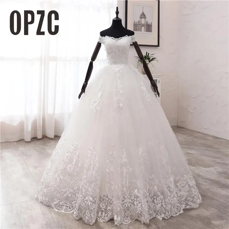 off the shoulder wedding dress 2020